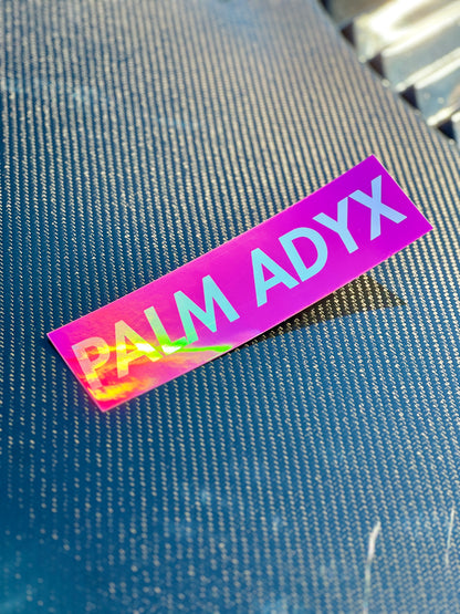 STICKERS PALM ADYX ROSE HOLOGRAPHIQUE