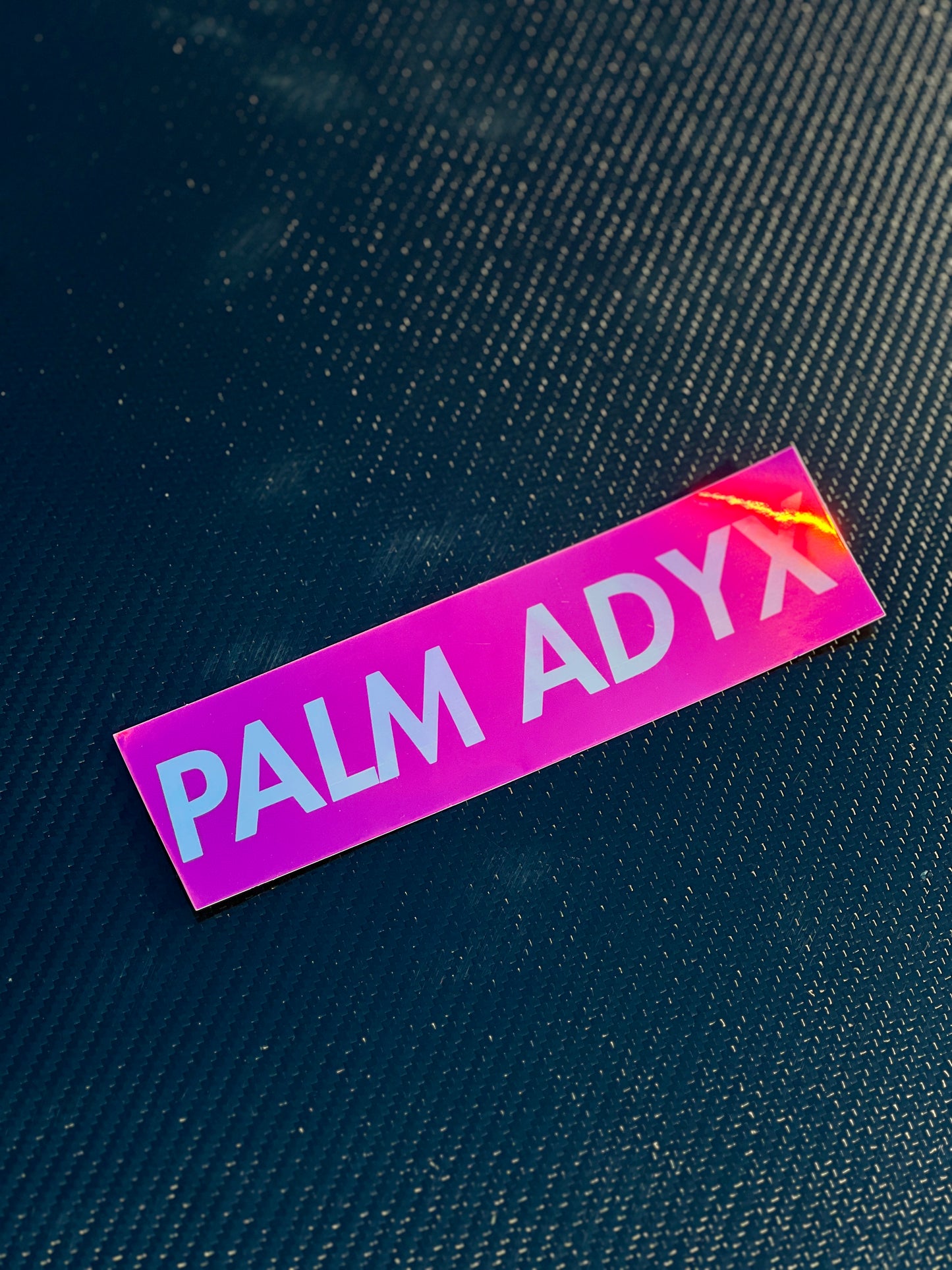 STICKERS PALM ADYX ROSE HOLOGRAPHIQUE