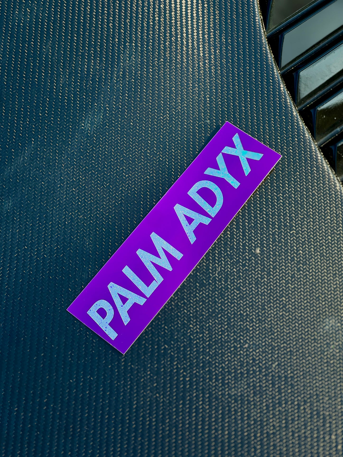 STICKERS PALM ADYX VIOLET HOLOGRAPHIQUE