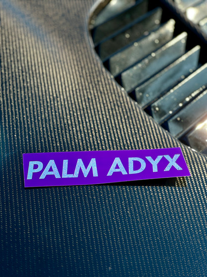 STICKERS PALM ADYX VIOLET HOLOGRAPHIQUE