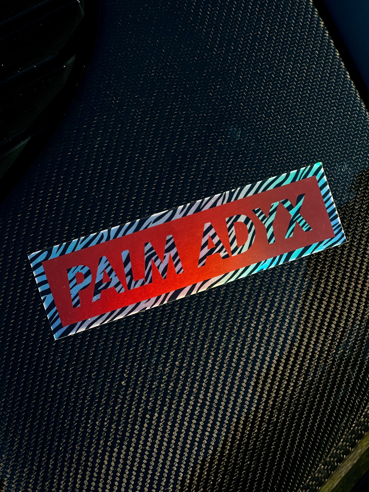 STICKERS ADYX CLUBSPORT ZEBRE/ROUGE HOLOGRAPHIQUE