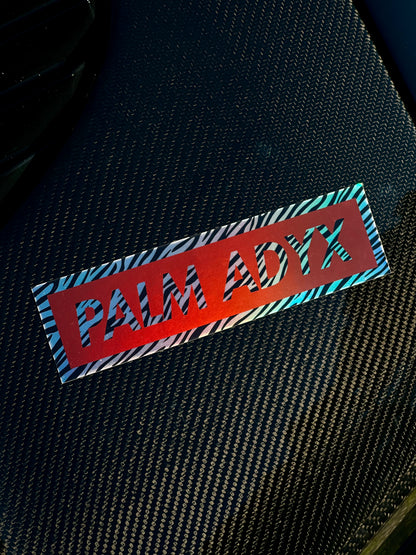 STICKERS ADYX CLUBSPORT ZEBRE/ROUGE HOLOGRAPHIQUE