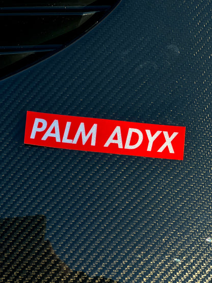 STIKERS PALM ADYX ROUGE METALLISE