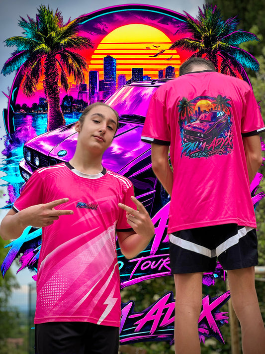 Maillot Rose PALM-ADYX - Édition M3 E30 TURB'ADYX