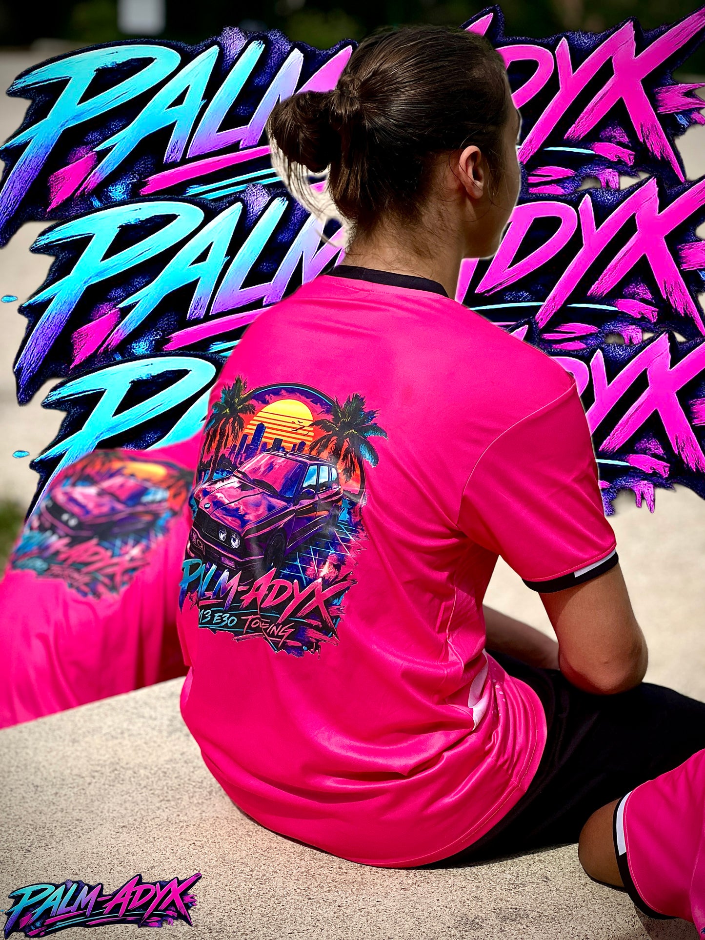 Maillot Rose PALM-ADYX - Édition M3 E30 TURB'ADYX