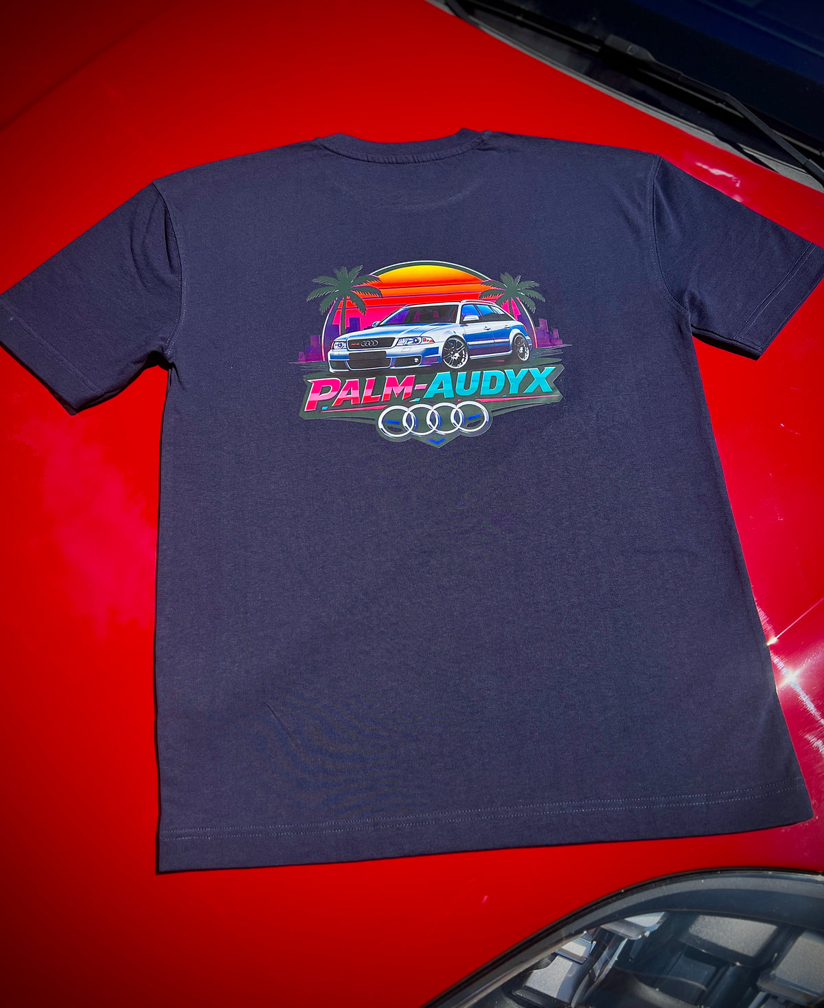 T-SHIRT "PALM AUDYX" - BLEU NAVY